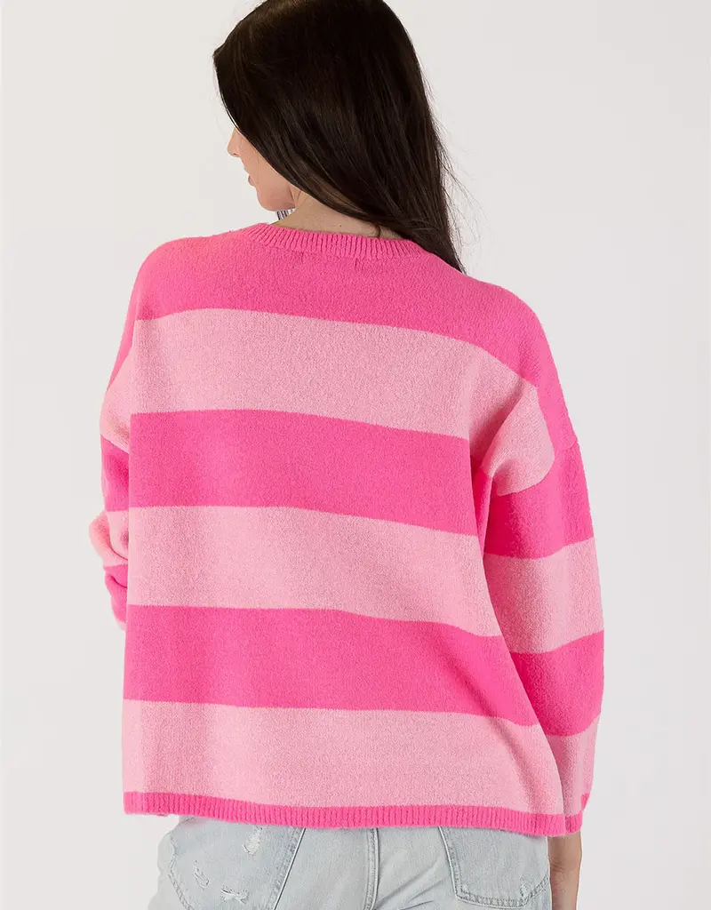 Lyla + Luxe Ravian Striped Sweater