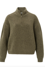 Yaya Turtleneck sweater with half zip