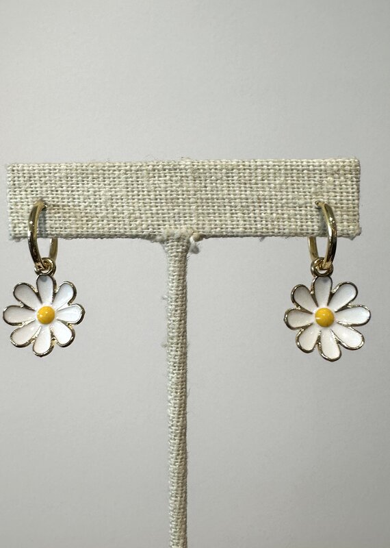 Studio III.XX LG Enamel Daisy Hoops