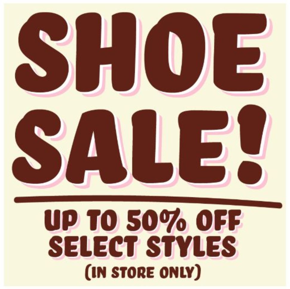 shoes on sale in store