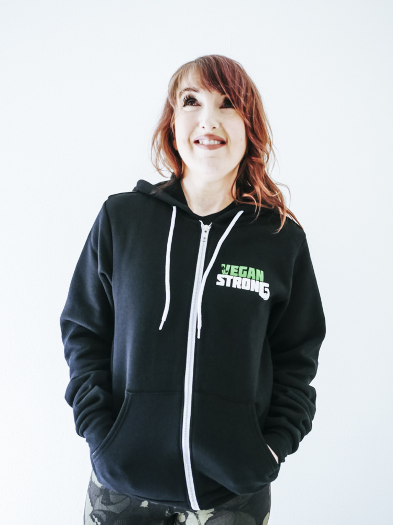 vegan zip hoodie