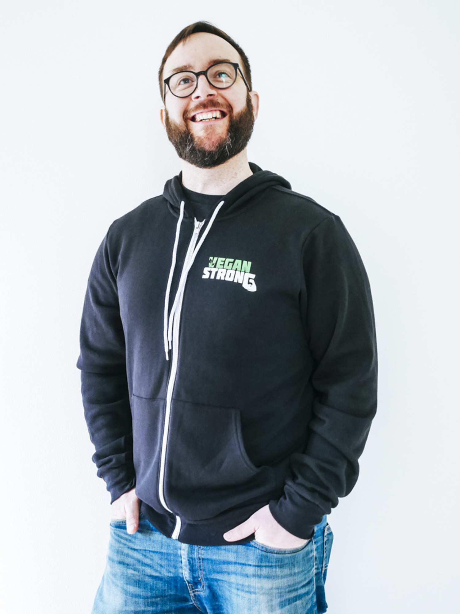 vegan zip hoodie