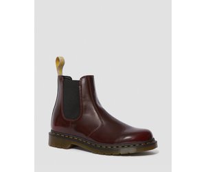 cherry red dm chelsea boots