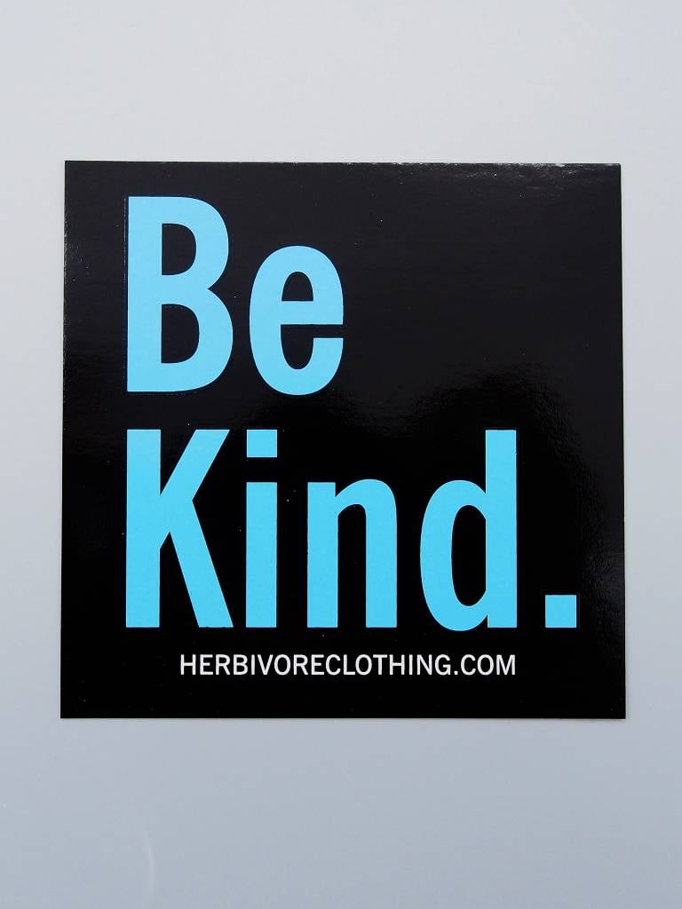 sticker national vinyl bookstore paper Co.  Be The  Black Herbivore Kind. Sticker Clothing The