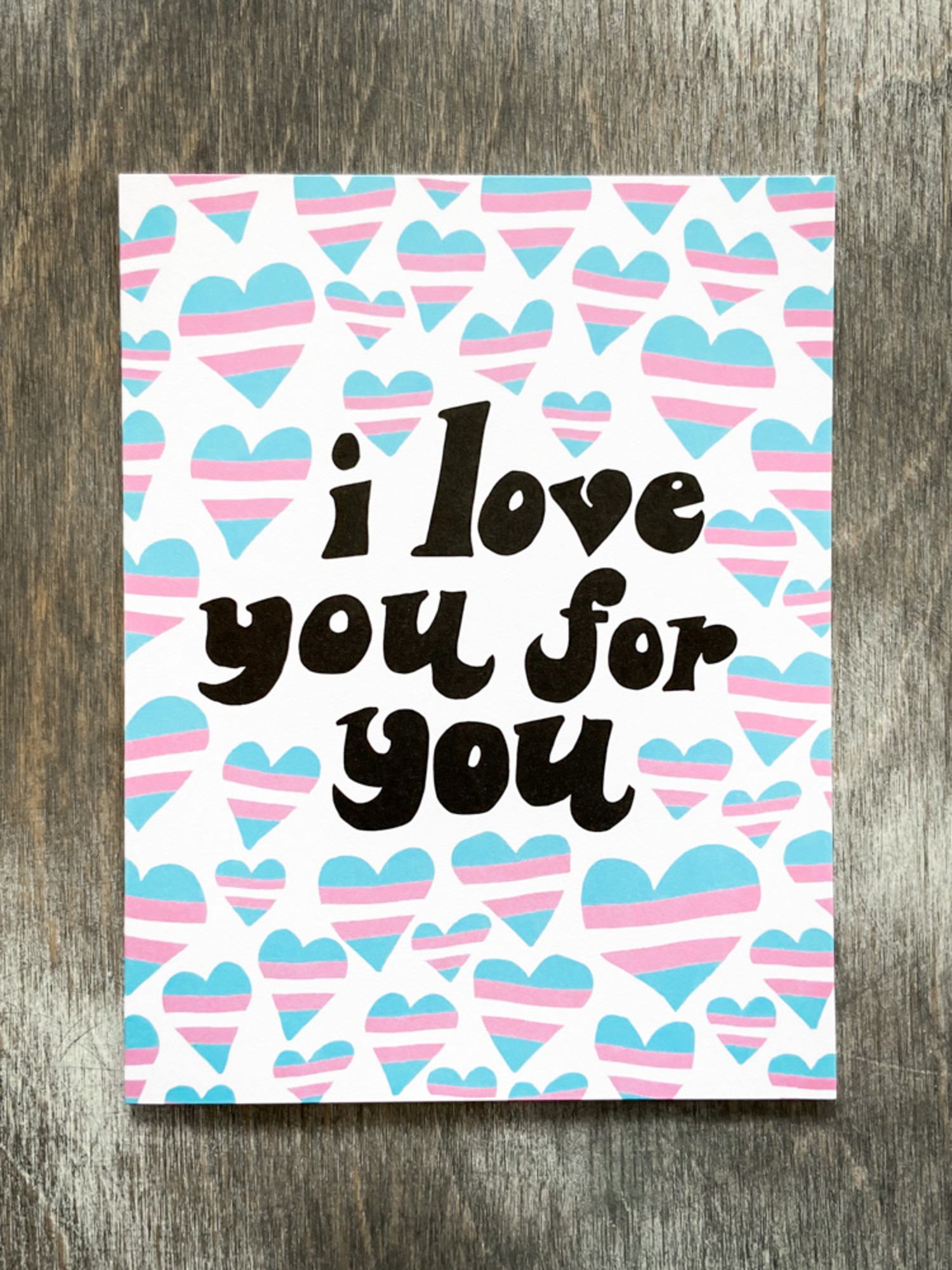 I Love You For You Card - The Herbivore Clothing Co. - The Herbivore  Clothing Company