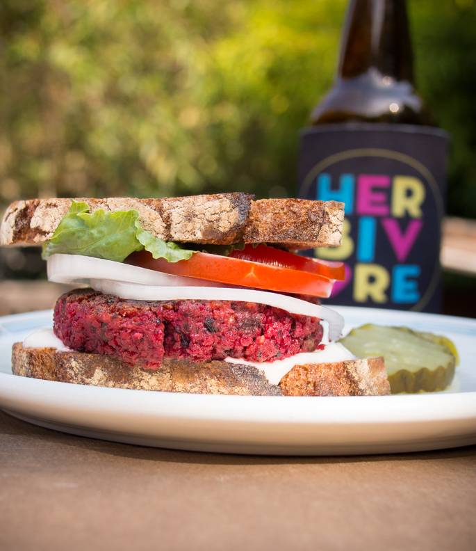 LOVE IS ROASTED BEET BURGERS