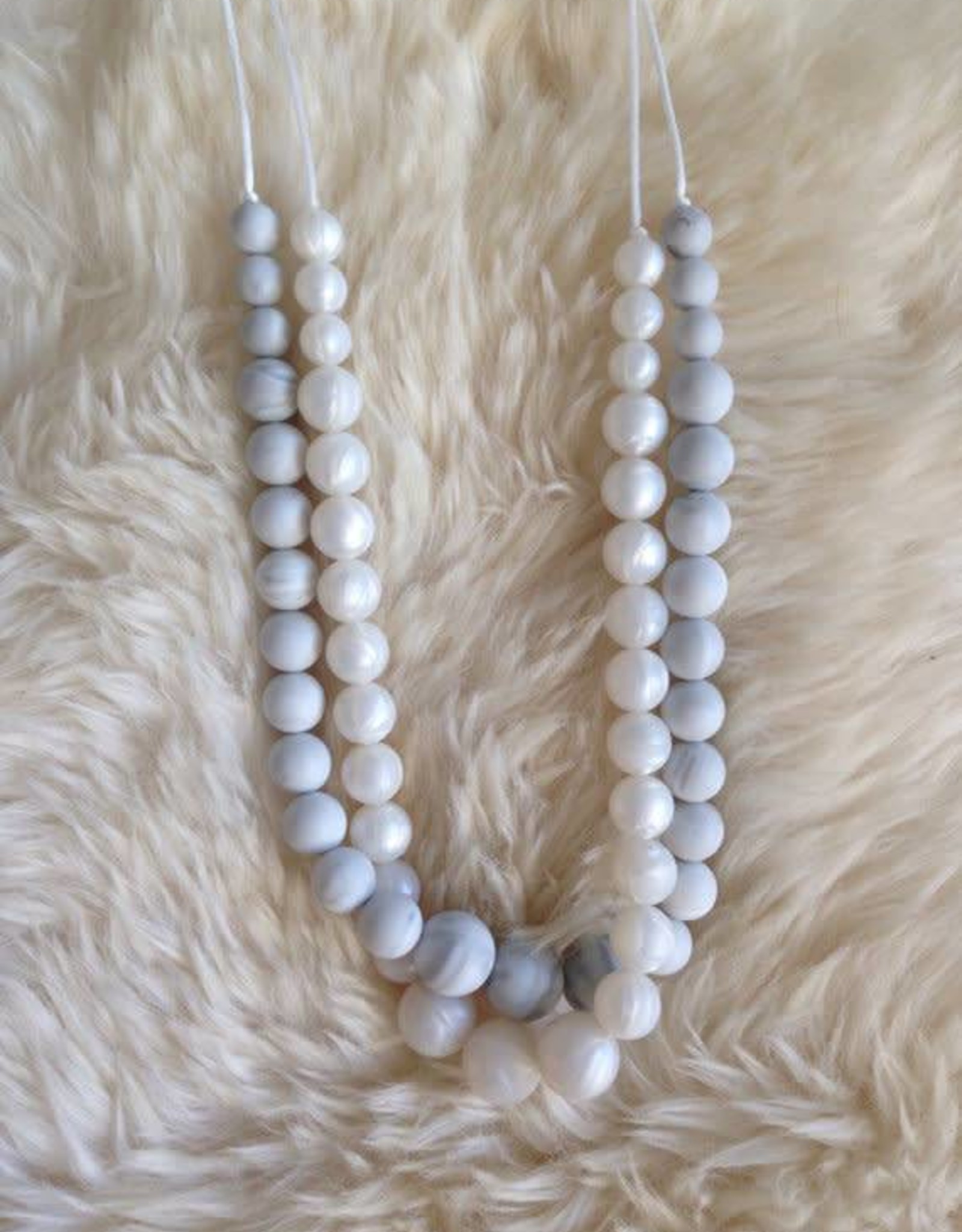 pearl teething necklace