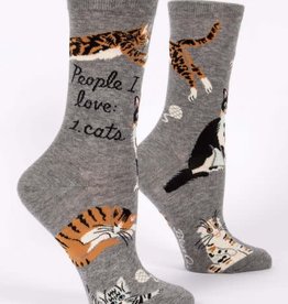 Blue Q Womens Socks People I Love...Cats