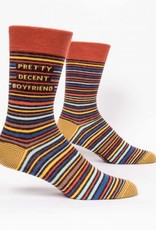 Blue Q Mens Sock Pretty Decent Boyfriend