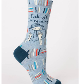 Blue Q Womens Sock F Off I'm Reading