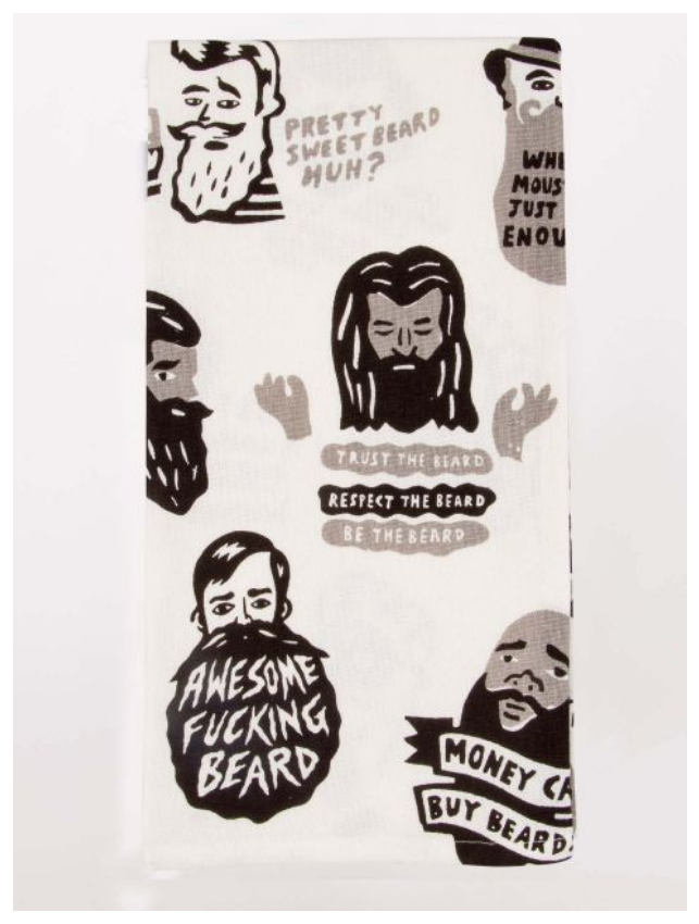 Blue Q Awesome F*cking Beard Dish Towel