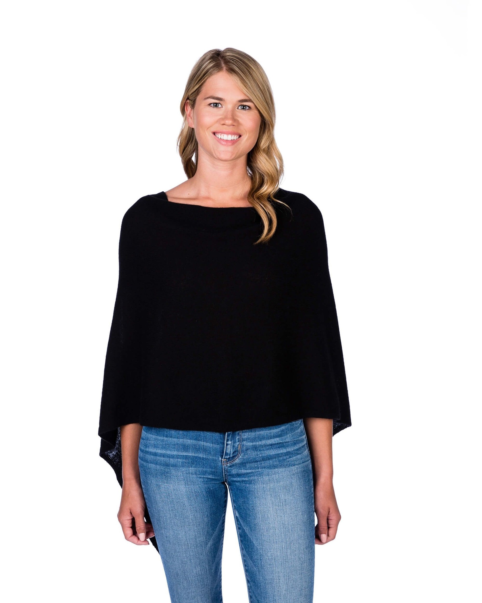 Claudia Nichole Cashmere Topper Ebony