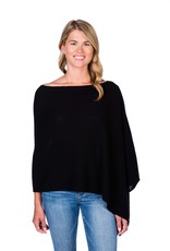 Claudia Nichole Cashmere Topper Ebony