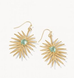 Spartina Palm Earrings Aqua