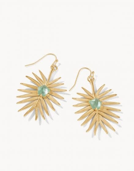Spartina Palm Earrings Aqua