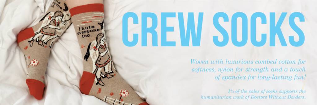 Blue Q Womens Crew Socks