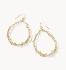 Spartina Spritz Teardrop Earrings Gold