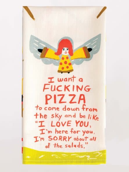 Blue Q I Want a Pizza Dish Towel