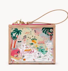 Spartina Florida Clear Beach Wristlet