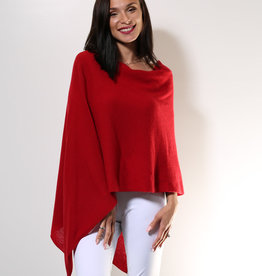 Claudia Nichole Cashmere Topper Crimson