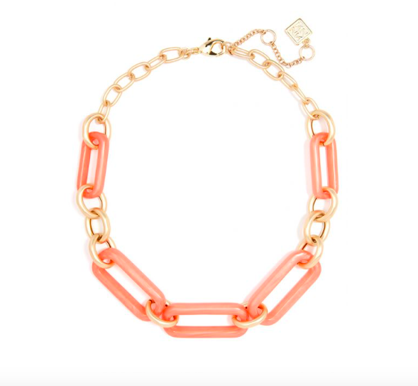 Iridescent Resin Link Necklace - Lux 
