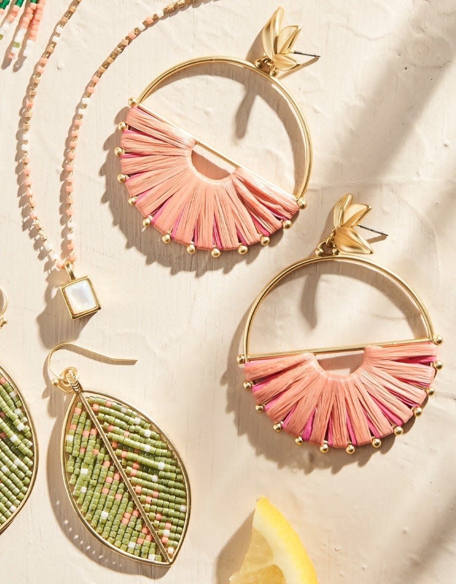 Spartina Pink Lemonade Earrings Gold/Pink