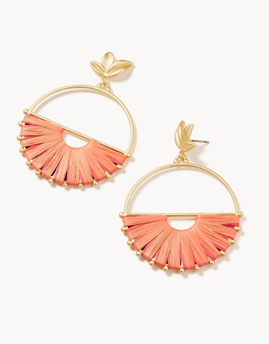 Spartina Pink Lemonade Earrings Gold/Pink