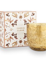 Illume Cassia Clove  Luxe Sanded Mercury Glass Candle