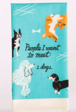 Blue Q People I Want To Meet: Dogs Dish Towel