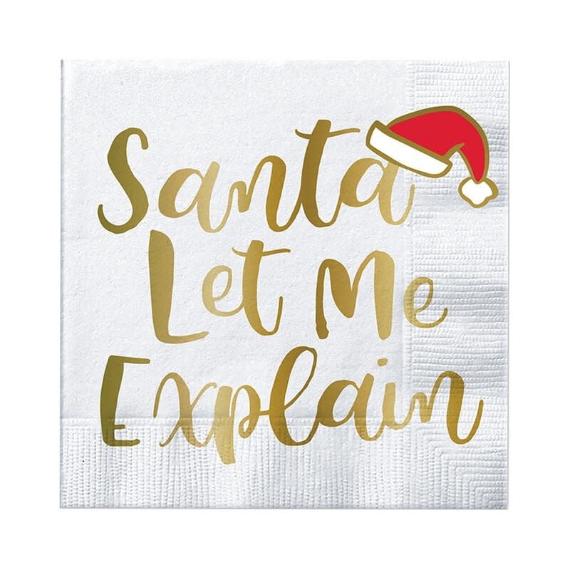 Slant Santa Let Me Explain Napkins 20 CT