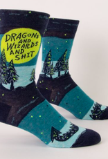 Blue Q Dragons & Wizards Men's Socks