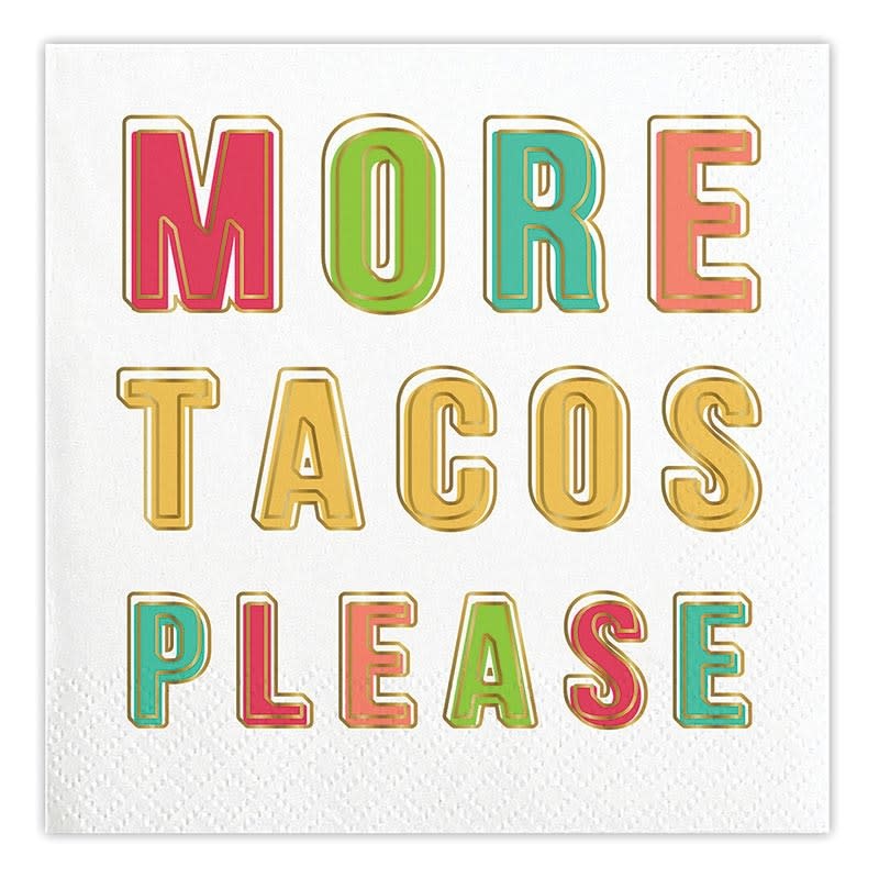 Slant More Tacos Please Napkins 20 CT