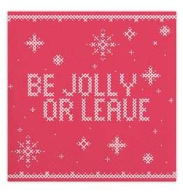 Slant Be Jolly or Leave Napkins 20 CT