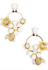 Zenzii Flower & Crystal Drop Earring