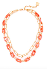 Zenzii Marbled Resin Layered Necklace