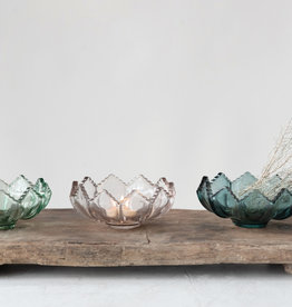 Fluted Glass Tealight Holder