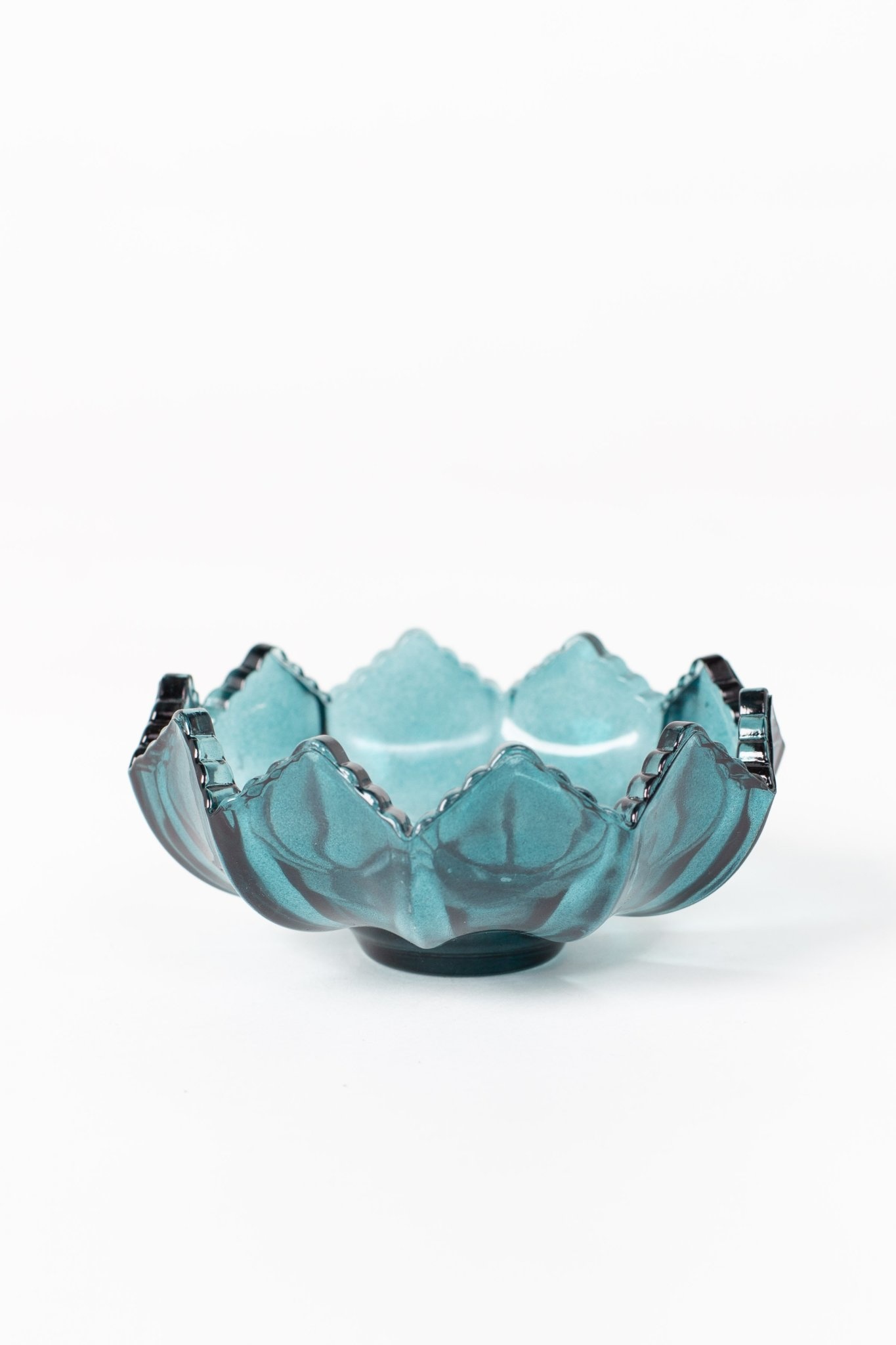 Fluted Glass Tealight Holder Lux Boutique