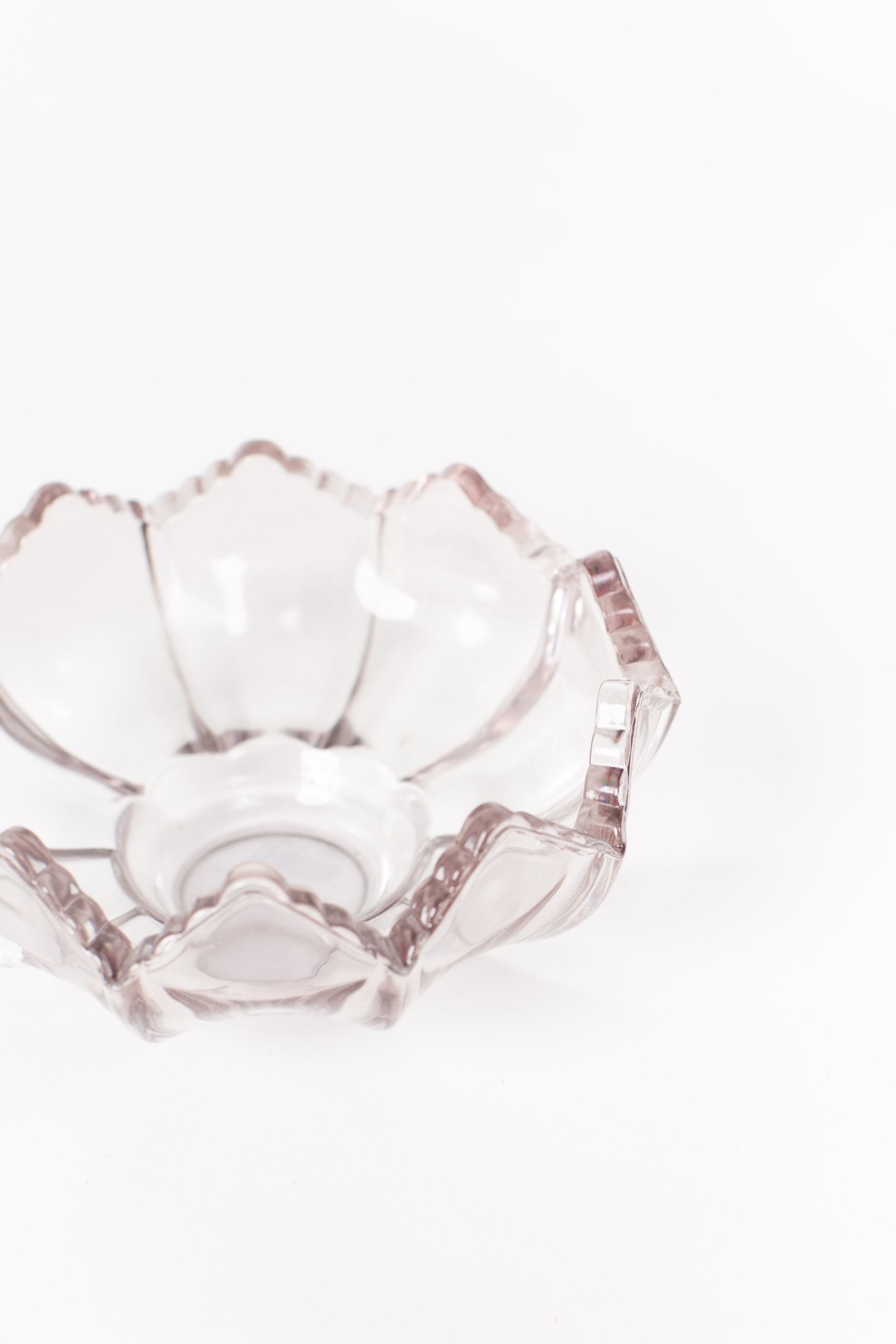 Fluted Glass Tealight Holder