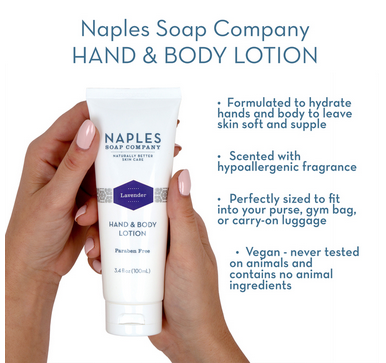 Naples Soap Co. Lavender Hand & Body Lotion 3.4 oz