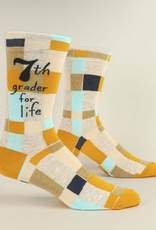 Blue Q 7th Grader For Life Mens Sock