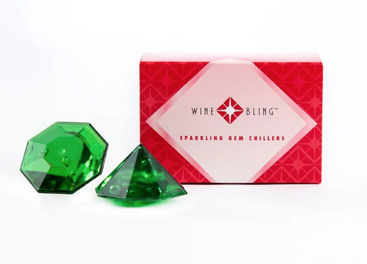 Wine Bling Sparkling Gem Chillers 2 Pack - Enchanting Emeralds
