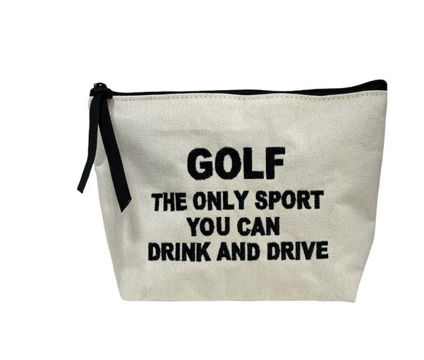 Dani Risi GOLF. The only sport you can drink and drive - Canvas Pouch