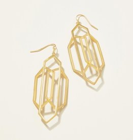 Spartina Art Deco Earrings Gold