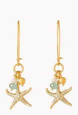 Spartina Starfish Sparkle Drop Earrings