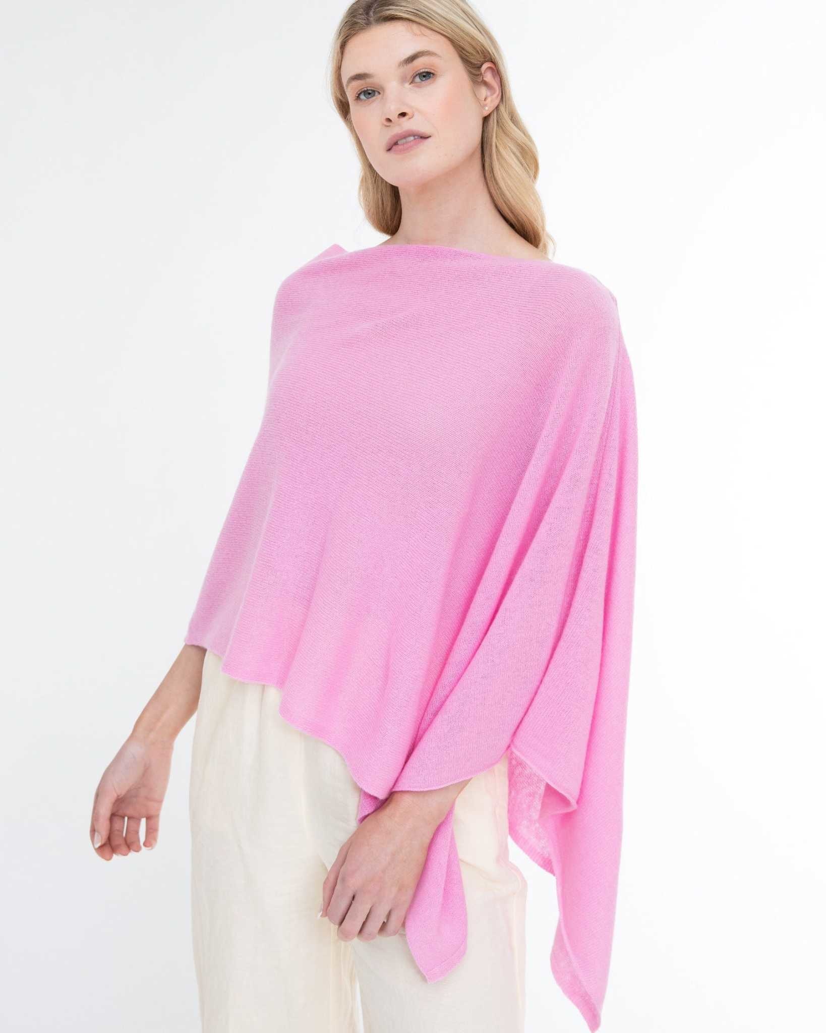 Alashan Cashmere Topper Glam Pink