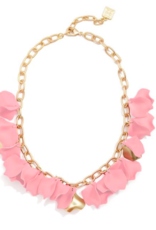 Zenzii Matte & Metal Petal Collar Necklace