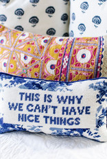 Furbish Nice Things Needlepoint Pillow