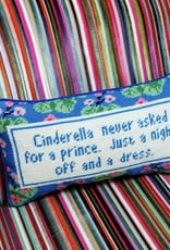 Furbish Cinderella Needlepoint Pillow