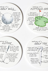 Dishique Golf Coasters Set of 4