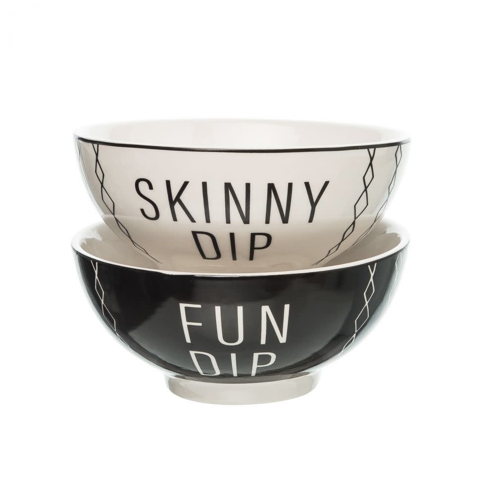 Totalee Gift Fun Dip /Skinny Dip Bowls Set of 2